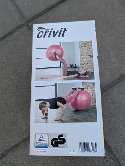 Crivit träningsboll 65 cm rosa
