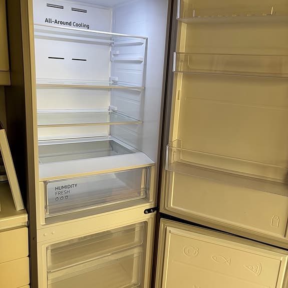 Samsung kombiskåp kyl och frys rostfritt stål