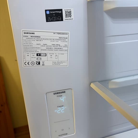 Samsung kombiskåp kyl och frys rostfritt stål