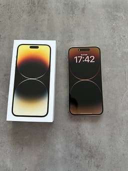 Apple iPhone 14 Pro Max 128 GB guld med kartong