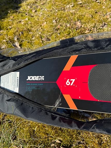 Jobe vattenskida 67 tum röd med draglina och fodral