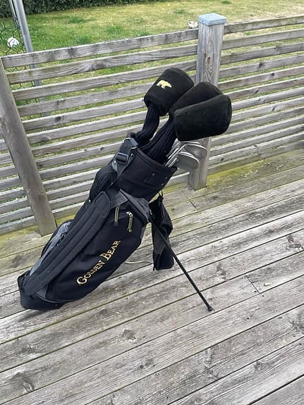 Golden Bear golfset med bag och vagn