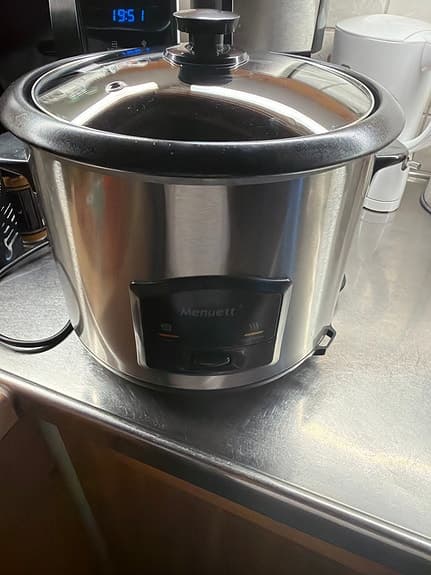 Menuett riskokare rostfri