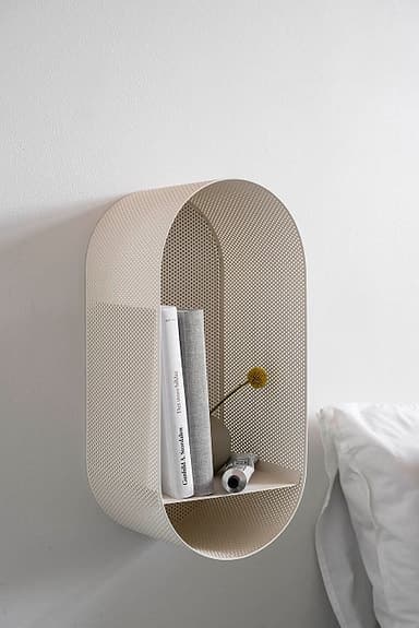 Hylla Vägghylla Aska Design Studio - Oval Shelf - Beige / Sand