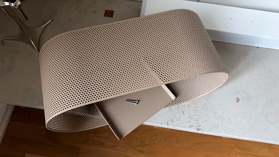 Hylla Vägghylla Aska Design Studio - Oval Shelf - Beige / Sand