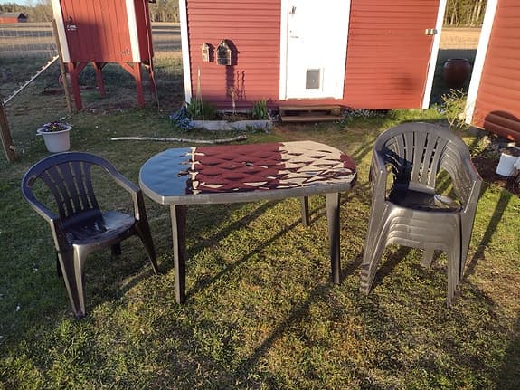 Utemöbler i plast