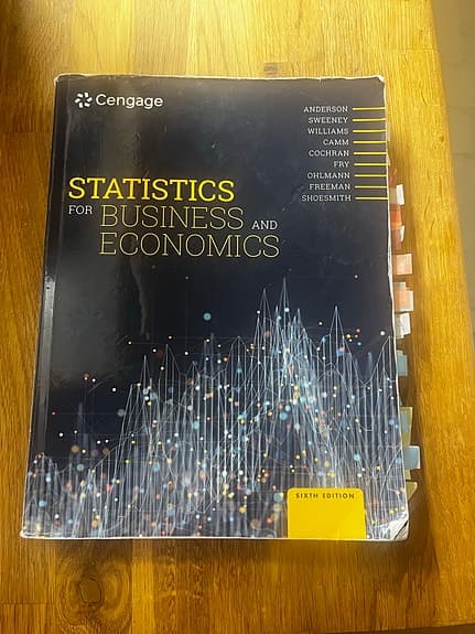 Statistics for Business and Economics lärobok matematik och statistik