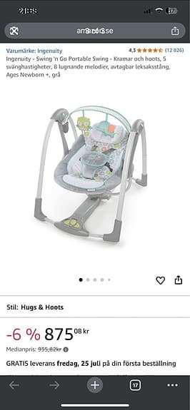 Baby swing
