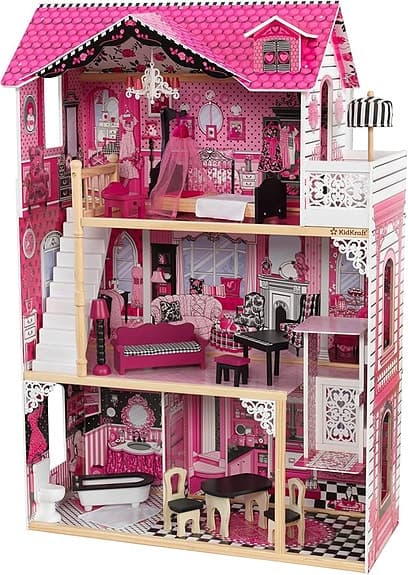 Barbie dockhus flerplans rosa