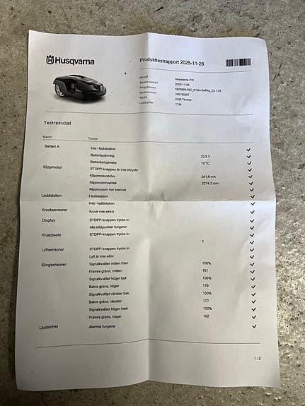 Robotklippare Husqvarna Automower 310  Nyservad, Nytt batteri mm!
