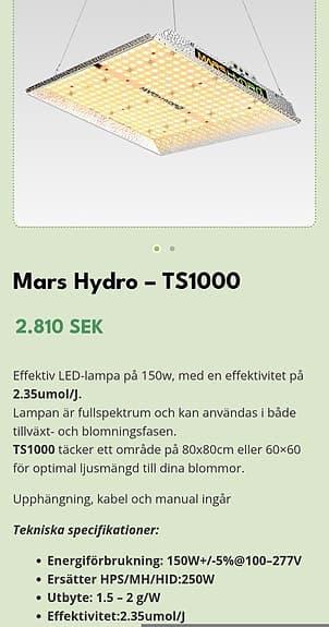 Odla med led inomhus