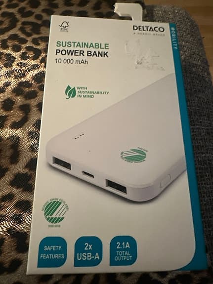 NY Deltaco PB-S1000 POWERBANK  Gratis Frakt !