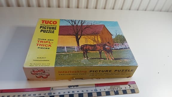 Tuco Picture Puzzle pussel hästar gård