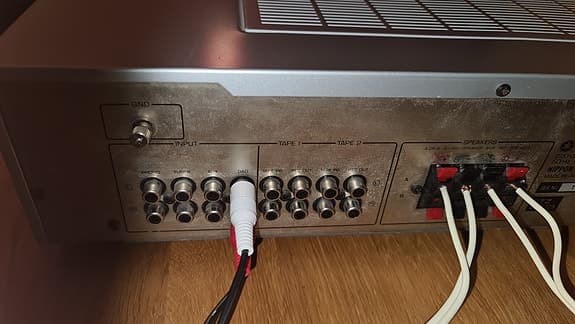 Vintage hifi Yamaha A-500 förstärkare från 80 talet