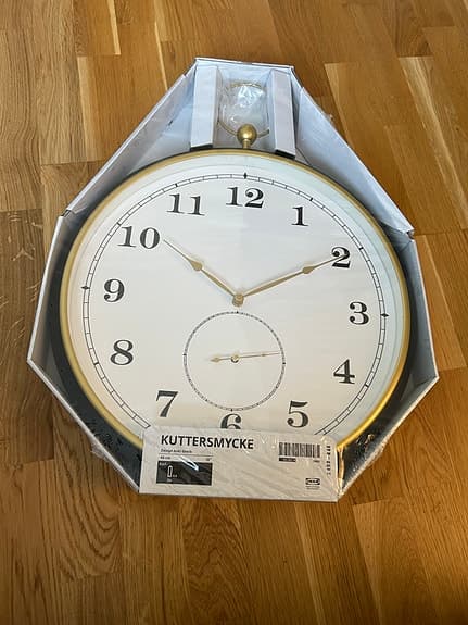 Stor fin klocka helt ny! Ikea Kuttersmycke
