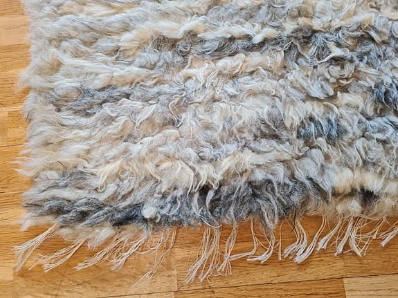 Handvävd fårskinnsmatta 150x195 cm