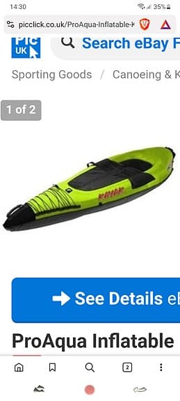 Kajak uppblåsbar ProAqua