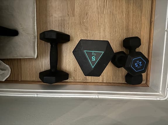 Hantlar 2,5kg och 5kg set