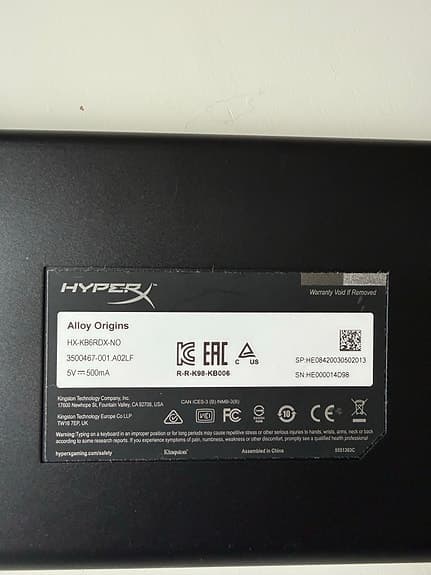 HyperX Alloy Origins Gaming Tangentbord