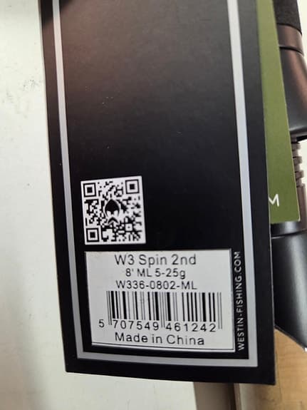 Westin W3 Spin 2nd spinnspö 8' ML 5–25 g