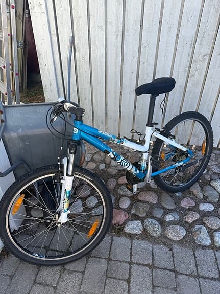 Scott barncykel 24" blå/vit