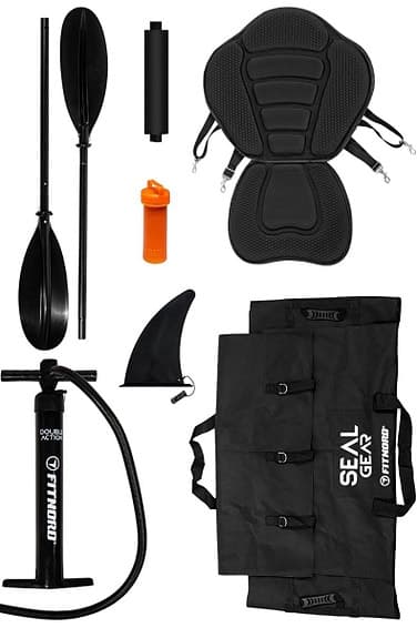 2 st uppblåsbara kajaker, FitNord Seal One, nyskick