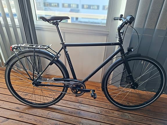 Skeppshult stadscykel 53 cm 28" herr svart, 7-vxl