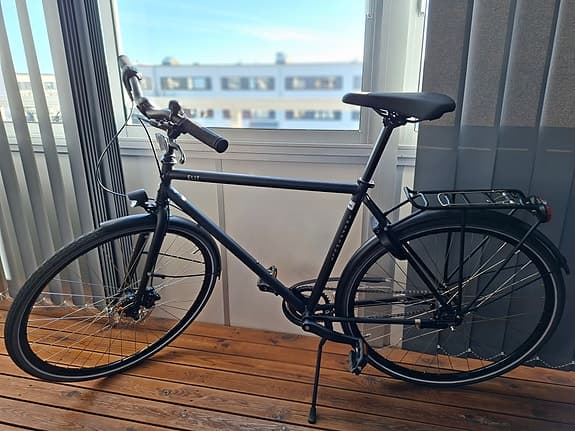 Skeppshult stadscykel 53 cm 28" herr svart, 7-vxl