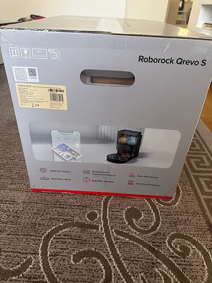 Roborock Qrevo S robotdammsugare med moppsystem svart