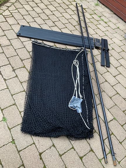 UNITE skyddsnät hockey, komplett backstop med ram, stolpar, klämmor och nät.