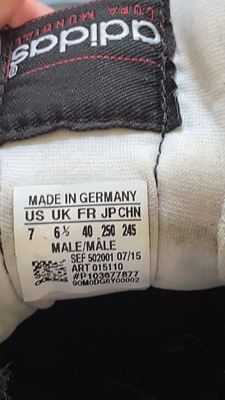 Adidas Mundial Team fotbollsskor svart/vit herr storlek 40