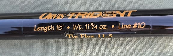 Orvis Trident 15ft #10 Tipflex 11,5
