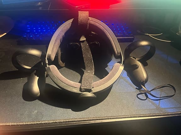 Oculus Rift S VR-headset med handkontroller svart