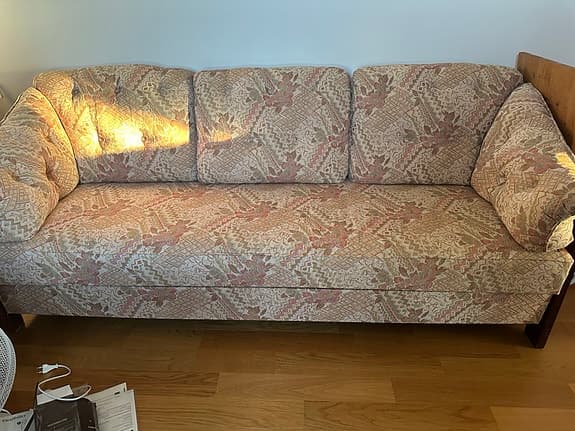 Retro bäddsoffa med två sängplatser