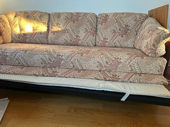 Retro bäddsoffa med två sängplatser