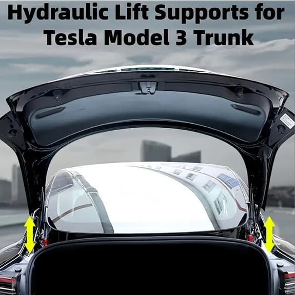 Tesla Model 3 lyft gasfjädrar baklucka