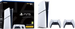 Sony Playstation 5 Digital Edition spelkonsol vit + 2 handkontroller