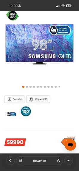 98 tum Samsung TV QLED 4K TV (TQ98Q80C)