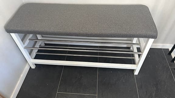 Skobänk / Hallbänk med förvaring – mycket fint skick