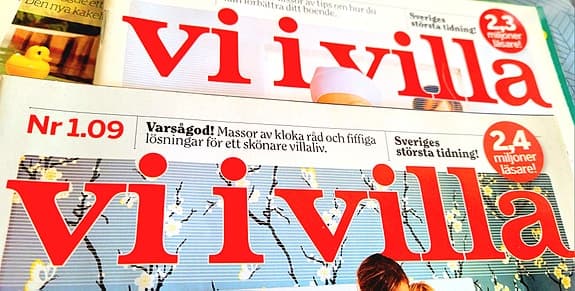 Vi i villa tidningar 1999 till 2005 ca 150 st