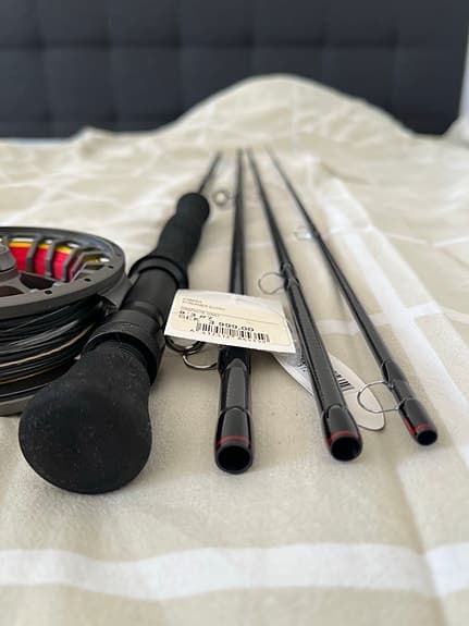 Vision Streamer outfit 9,3ft #7 combo. Flugspö fluglina flugrulle