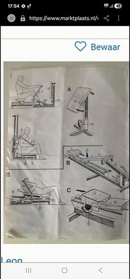 Träningsmaskin roddmaskin