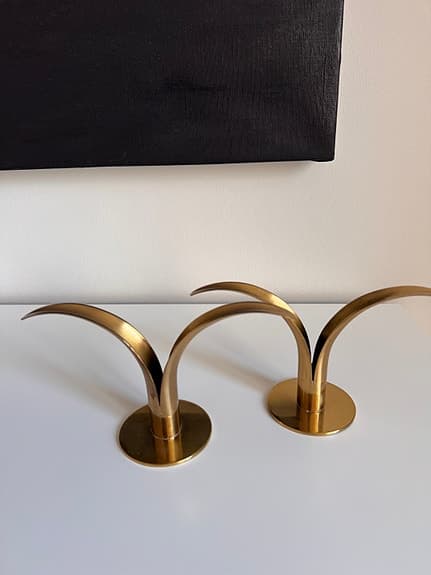 Liljan ljusstakar mässing Ystad metall