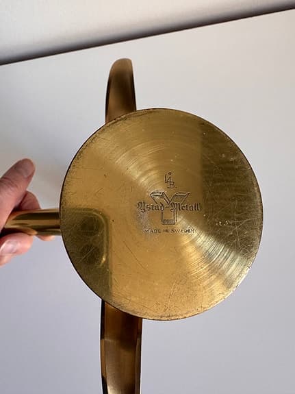 Liljan ljusstakar mässing Ystad metall