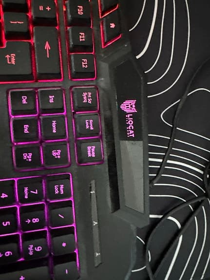 LIONCAST gamingtangentbord med RGB-belysning svart