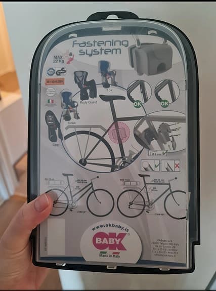 Okbaby ramfäste till cykelstol / fastening system