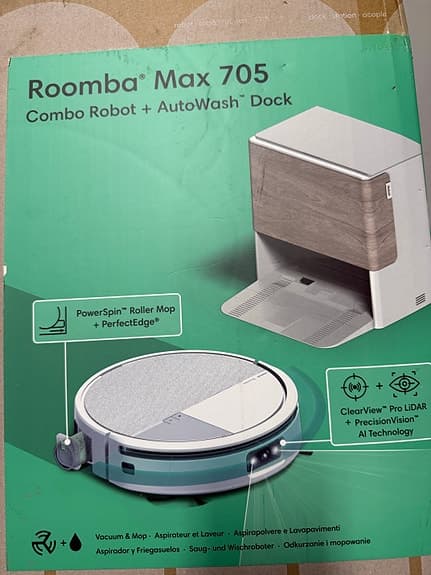 iRobot Roomba 705 Vac Max + AutoEmpty – OÖPPNAD