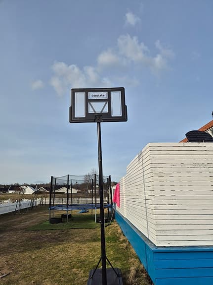 Basketkorg utan rim