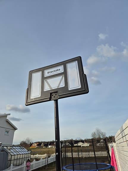 Basketkorg utan rim