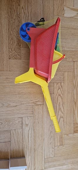 Plasto leksakskärra med hink och sandformar plast flerfärgad